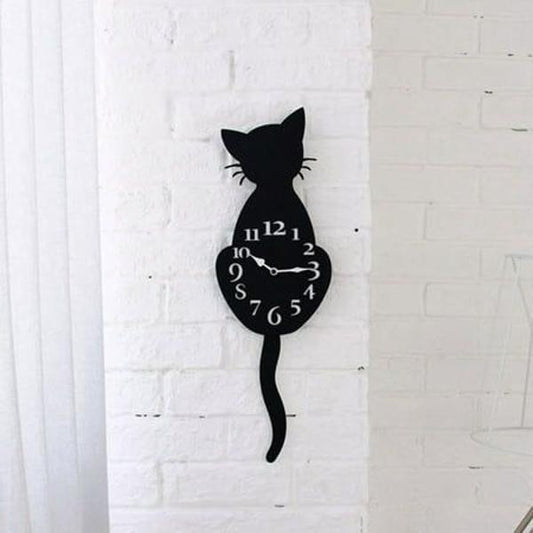 Cat Shaped Wall Clock - Analog by Volt and Vogue