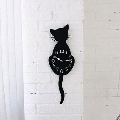 Cat Shaped Wall Clock - Analog by Volt and Vogue