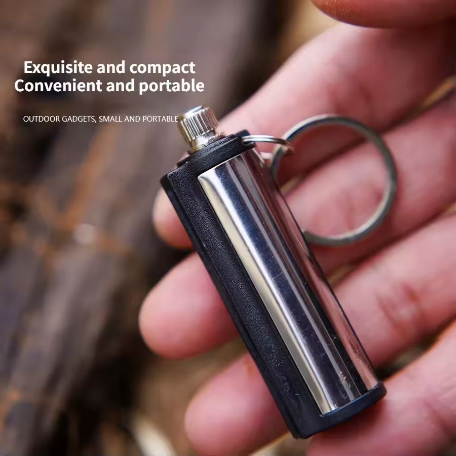 Metal Waterproof  Lighter – Fire-Free Survival Keychain by Volt and Vogue